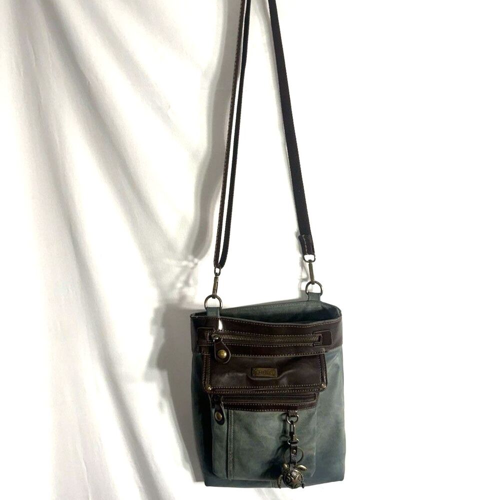 Chala Gemini Canvas  Crossbody W/turtle Charm